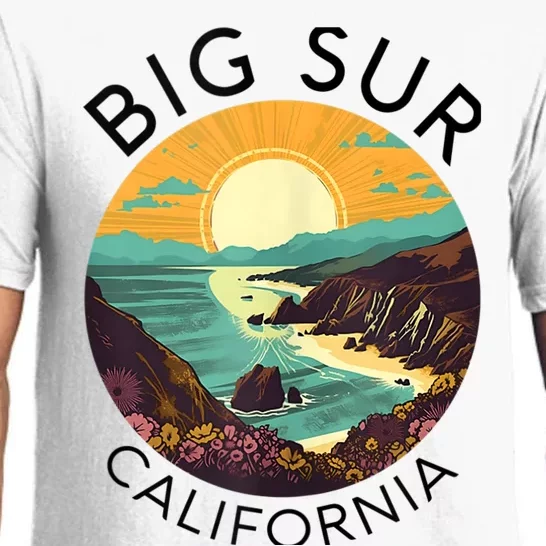 Big Sur California Beach Central Coast Retro Forest Camping Pajama Set