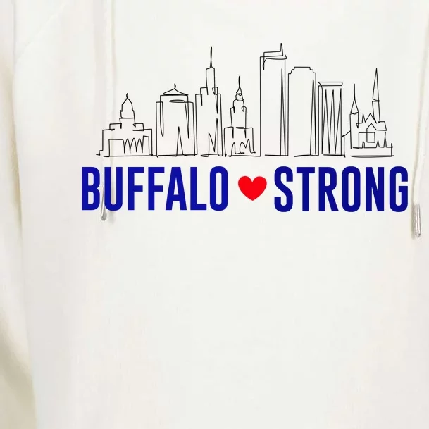 Buffalo Strong City Of Good Neighbors Pray For Buffalo Womens Funnel Neck Pullover Hood