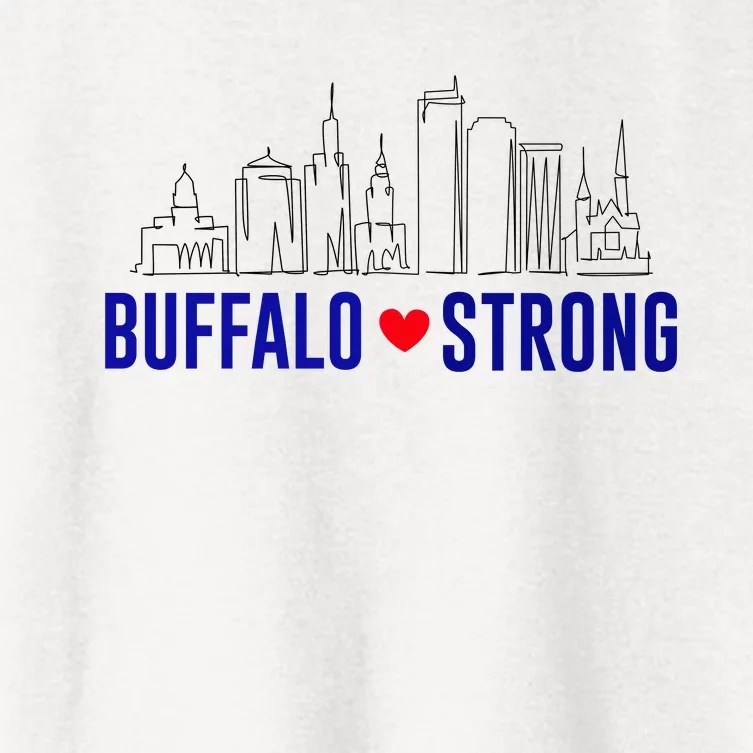 Buffalo Strong City Of Good Neighbors Pray For Buffalo Women's Crop Top Tee