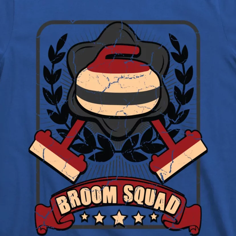 Broom Squad Curling Meaningful Gift Winter Sports Curler Funny Gift T-Shirt