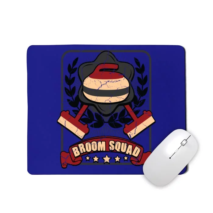 Broom Squad Curling Meaningful Gift Winter Sports Curler Funny Gift Mousepad