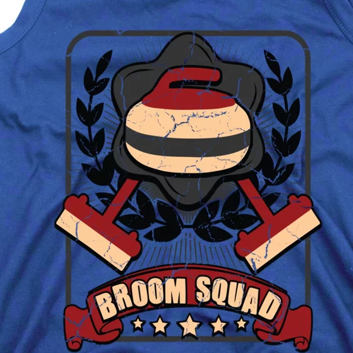 Broom Squad Curling Meaningful Gift Winter Sports Curler Funny Gift Tank Top