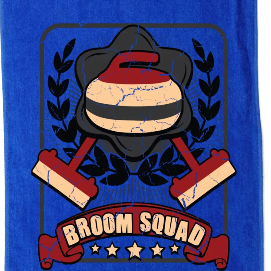 Broom Squad Curling Meaningful Gift Winter Sports Curler Funny Gift Platinum Collection Golf Towel