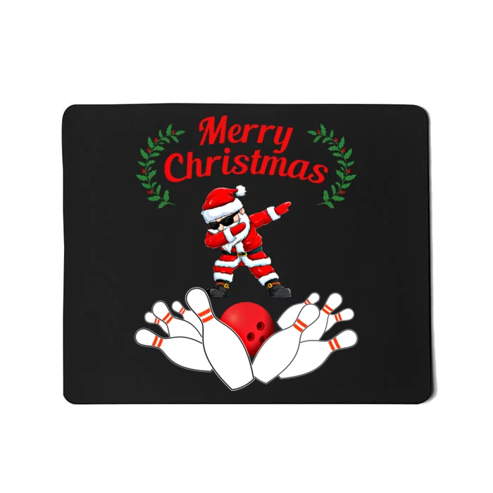 Bowling Santa Claus Christmas Gift Mousepad