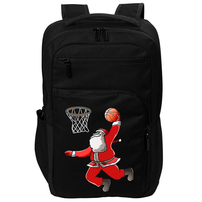 Basketball Santa Christmas Dunk Cool Sport XMas Pajama Impact Tech Backpack