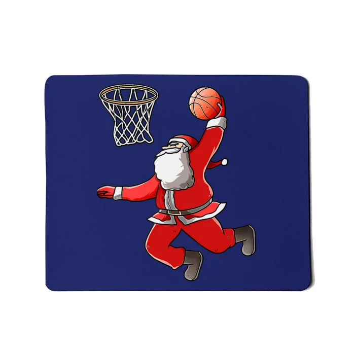 Basketball Santa Christmas Dunk Cool Sport XMas Pajama Mousepad