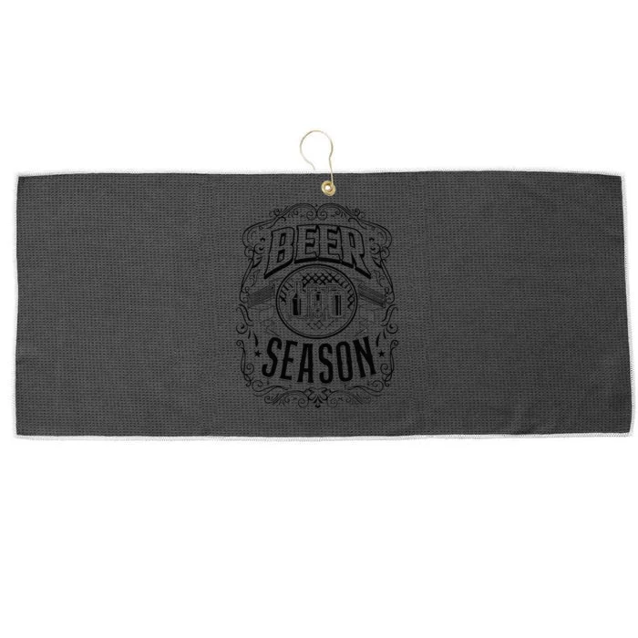 Beer Season Celebrate Your Love for Beer & Breweries Large Microfiber Waffle Golf Towel