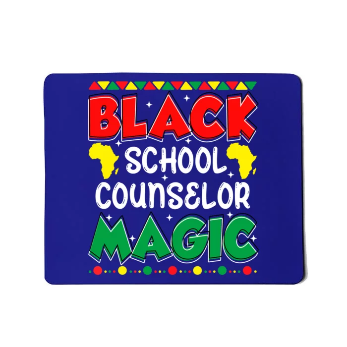 Black School Counselor Magic Black History Month Teacher Gift Mousepad