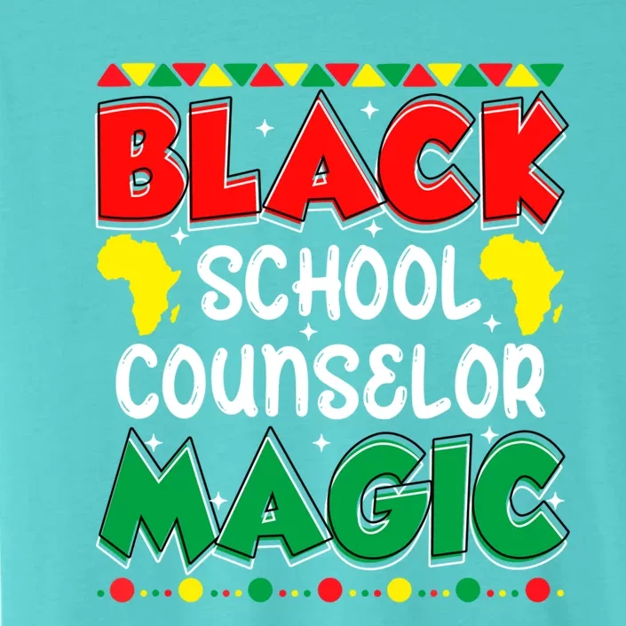 Black School Counselor Magic Black History Month Teacher Gift ChromaSoft Performance T-Shirt