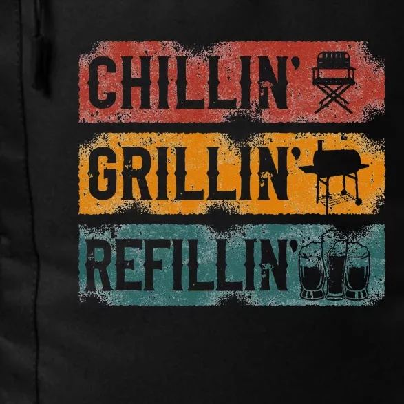 BBQ Smoker Chillin' Grillin' Refillin' Daily Commute Backpack