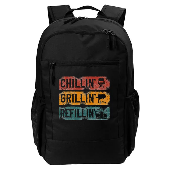 BBQ Smoker Chillin' Grillin' Refillin' Daily Commute Backpack