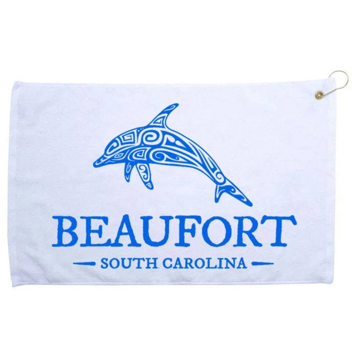 Beaufort South Carolina Dolphin Grommeted Golf Towel