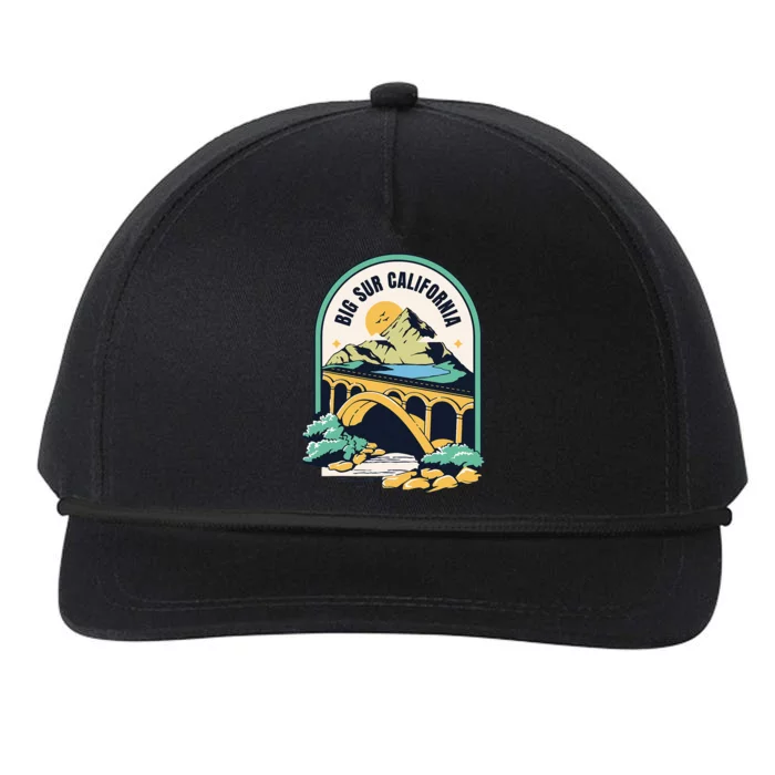 Big Sur California Bixby Bridge Coastal Highway Snapback Five-Panel Rope Hat