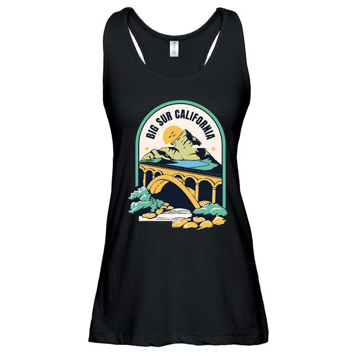 Big Sur California Bixby Bridge Coastal Highway Ladies Essential Flowy Tank