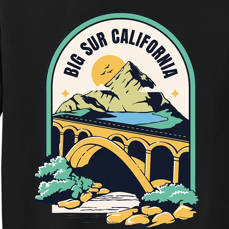 Big Sur California Bixby Bridge Coastal Highway Tall Sweatshirt