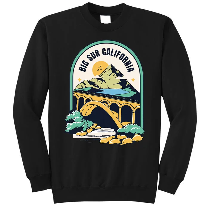 Big Sur California Bixby Bridge Coastal Highway Tall Sweatshirt