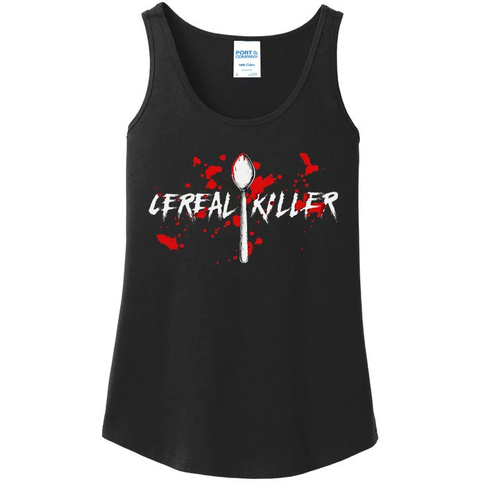 Bloody Spoon Cereal Killer Cereal Day Ladies Essential Tank