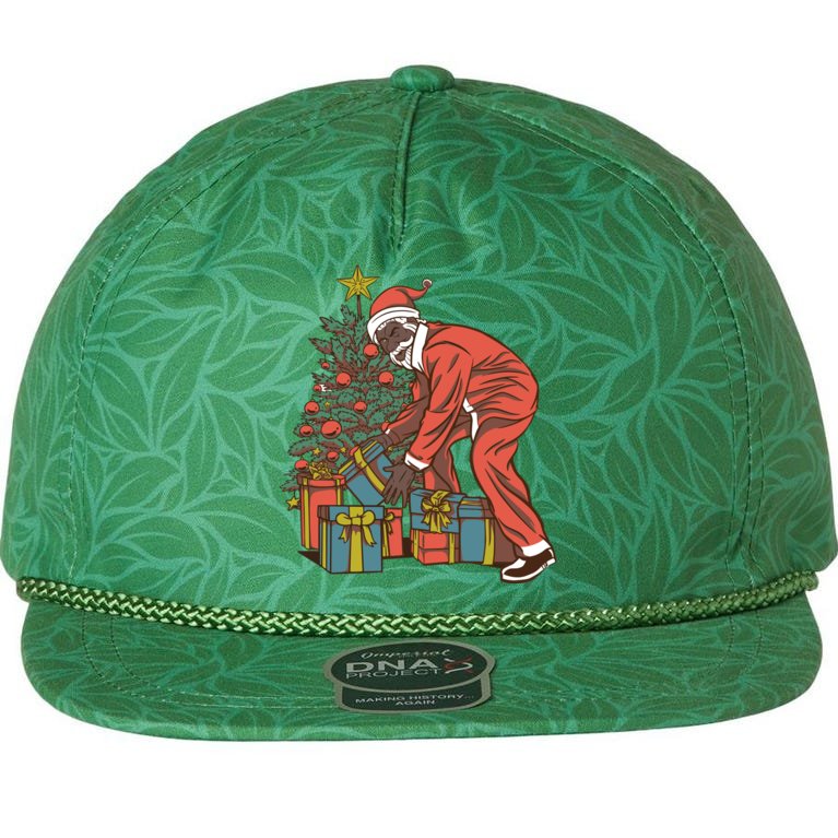 Black Santa Claus Funny Christmas Gift Aloha Rope Hat