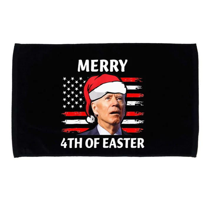 Biden Santa Confused Happy Easter Christmas America Microfiber Hand Towel