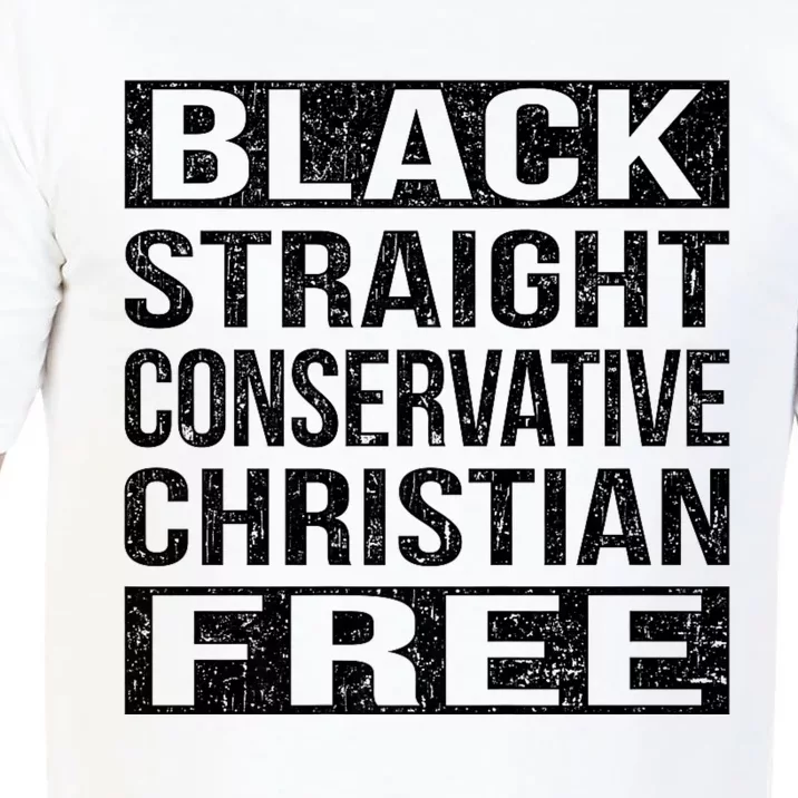 Black Straight Conservative Christian Free Thinker Comfort Colors T-Shirt