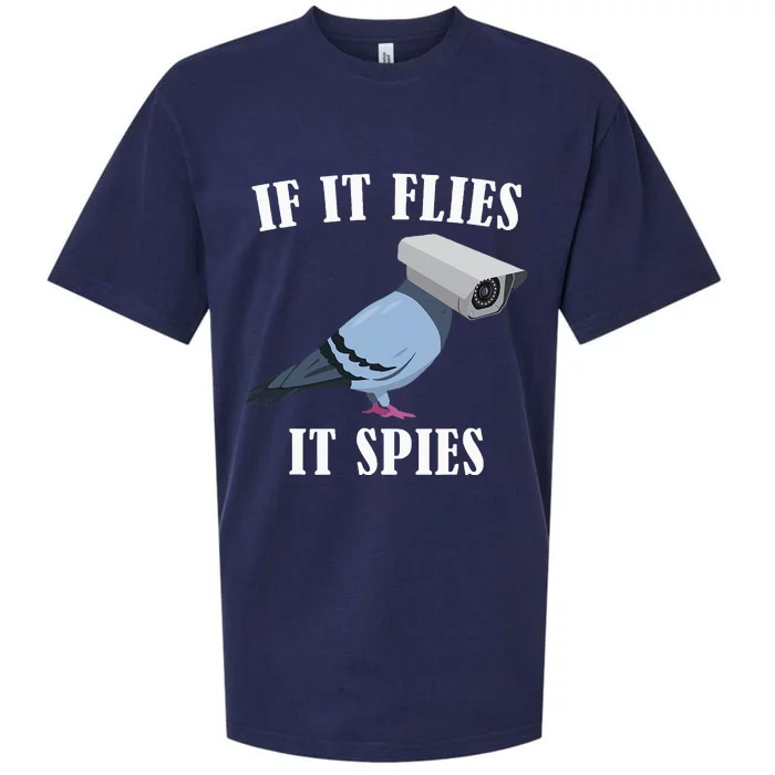 Birds Spie Conspiracy Joke Meme Surveillance Sueded Cloud Jersey T-Shirt