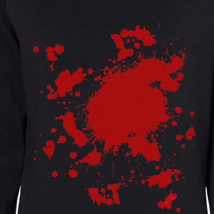 Blood Splatter Costume Gag Fancy Dress Scary Halloween Womens California Wash Sweatshirt