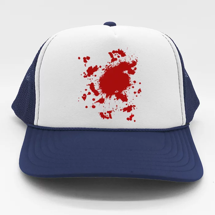 Blood Splatter Costume Gag Fancy Dress Scary Halloween Trucker Hat