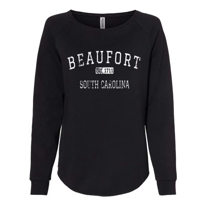 Beaufort South Carolina SC Vintage Womens California Wash Sweatshirt