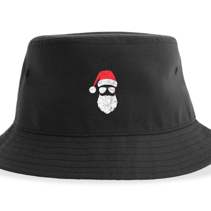 Bearded Santa Claus Hipster Sustainable Bucket Hat