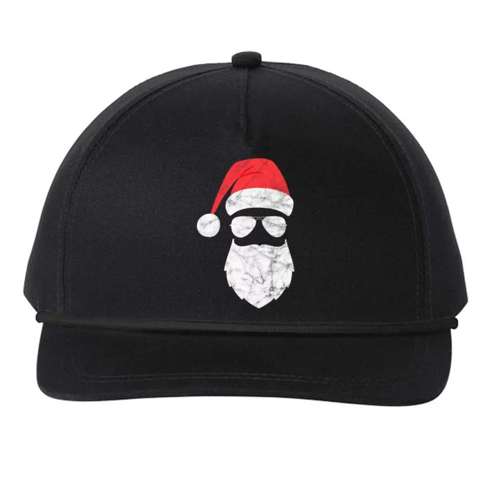 Bearded Santa Claus Hipster Snapback Five-Panel Rope Hat