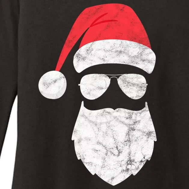 Bearded Santa Claus Hipster Womens CVC Long Sleeve Shirt