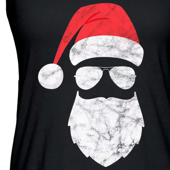 Bearded Santa Claus Hipster Ladies Essential Flowy Tank