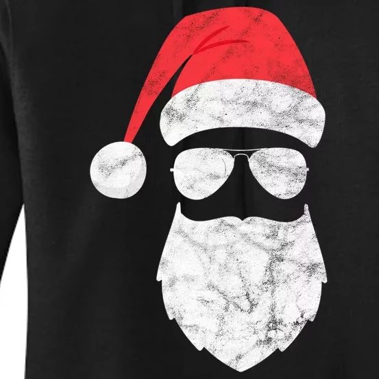 Bearded Santa Claus Hipster Women's Pullover Hoodie