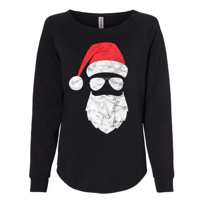 Bearded Santa Claus Hipster Womens California Wash Sweatshirt