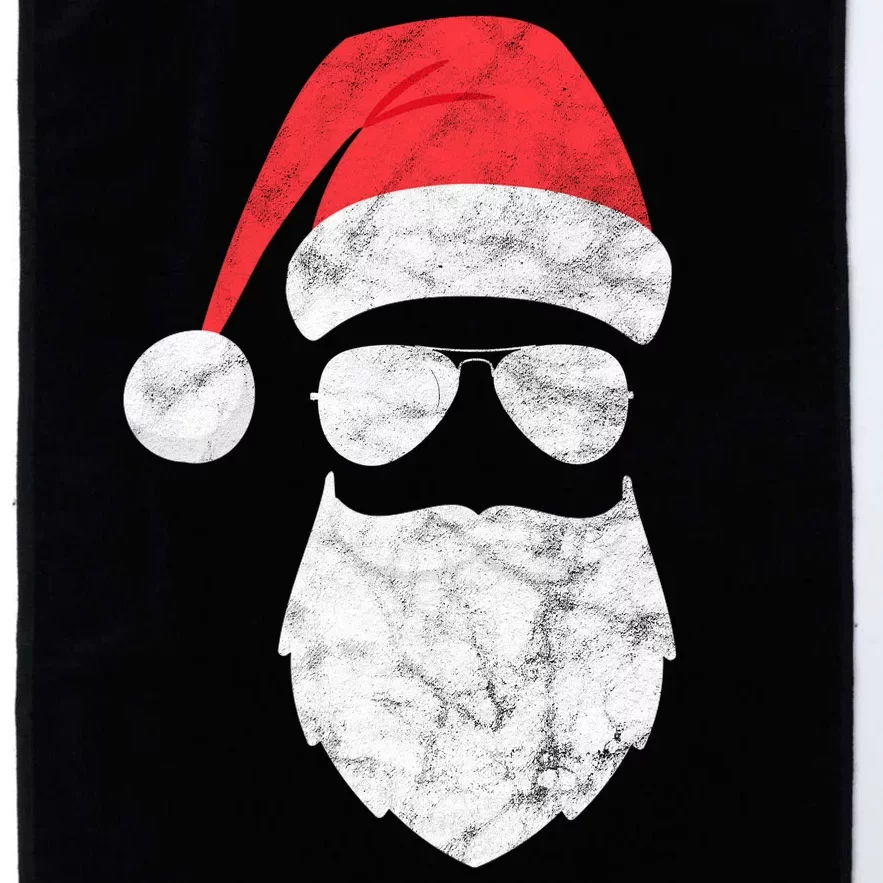 Bearded Santa Claus Hipster Platinum Collection Golf Towel