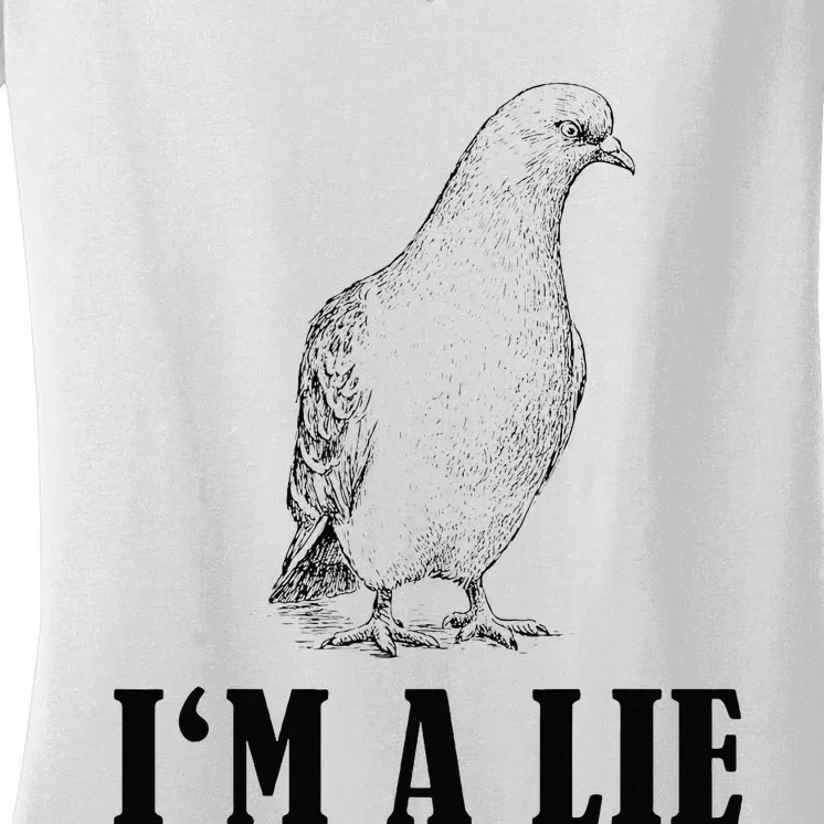 Birds Spie Conspiracy Joke Meme Surveillance Women's V-Neck T-Shirt