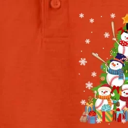 Baseball Snow Christmas Tree Pitchers Catchers Gift Dry Zone Grid Performance Polo