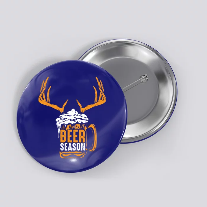 Beer Season Cute Gift Xmas Animal Hunting Beer Ers Gift Button