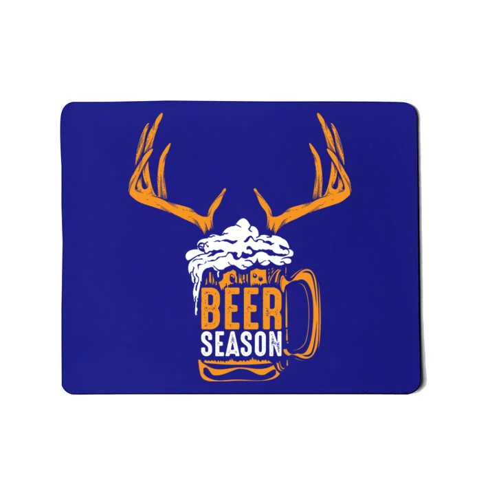 Beer Season Cute Gift Xmas Animal Hunting Beer Ers Gift Mousepad