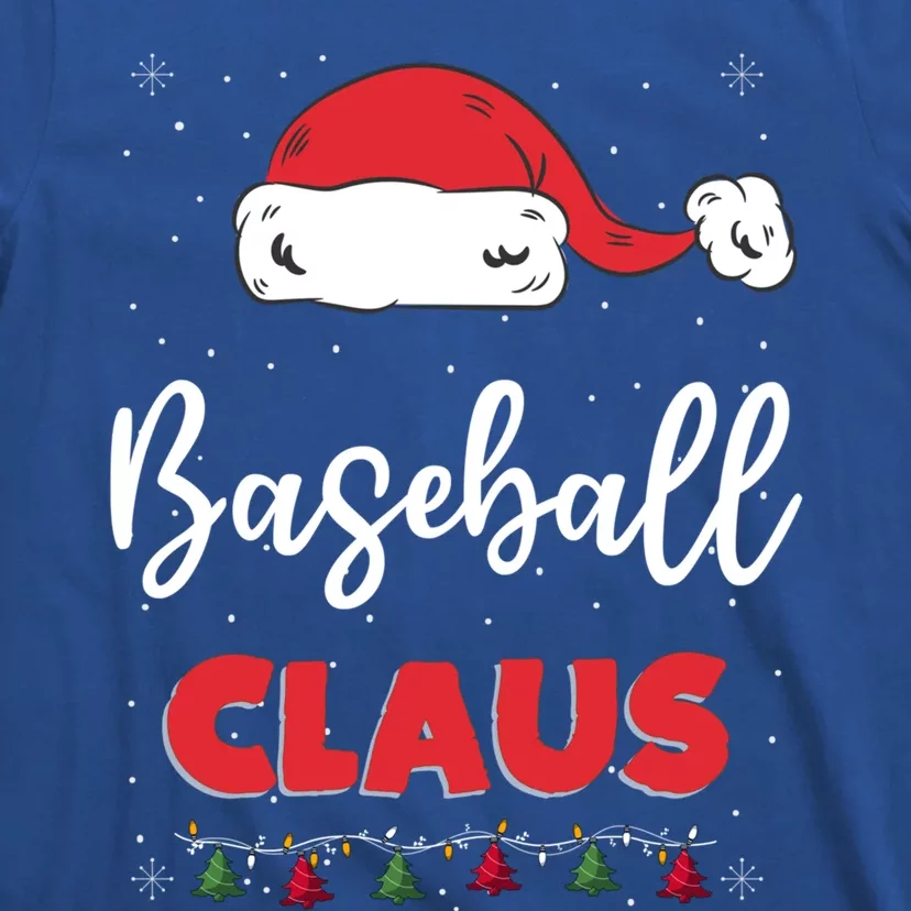 Baseball Santa Claus Christmas Funny Family Matching Costume Gift T-Shirt