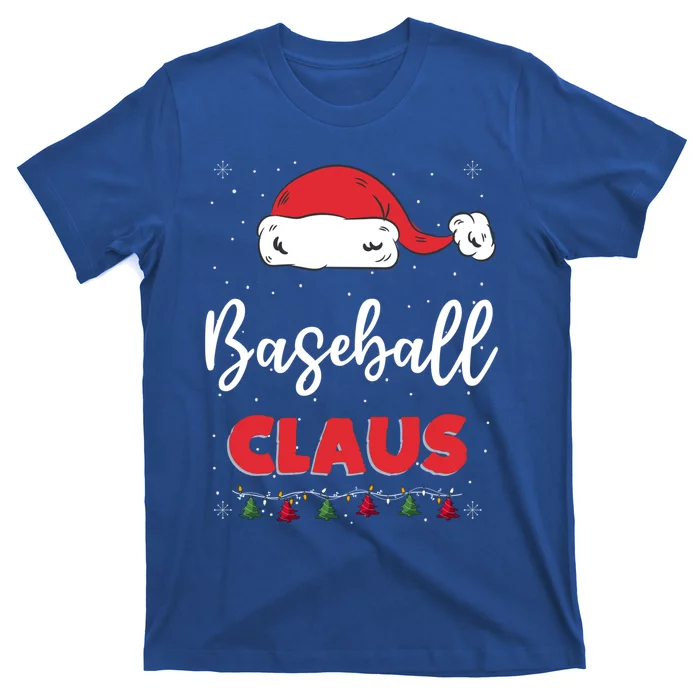 Baseball Santa Claus Christmas Funny Family Matching Costume Gift T-Shirt