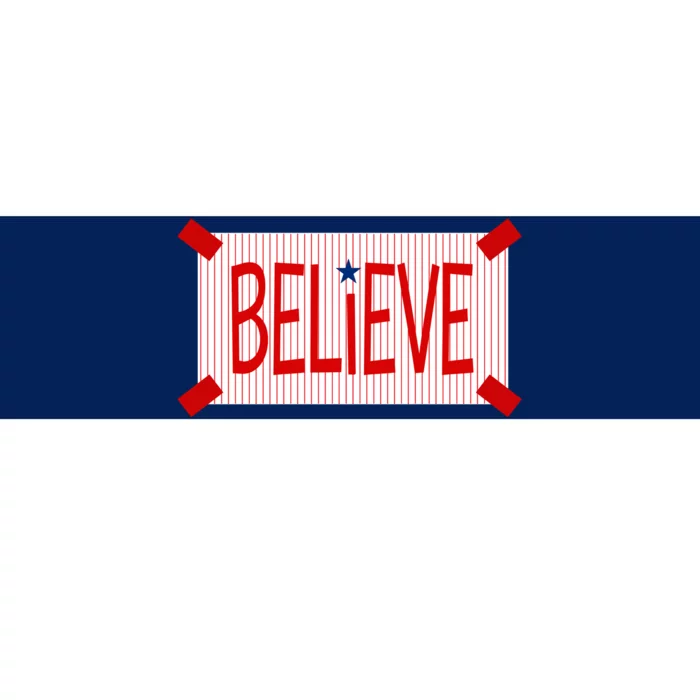 Believe Philadelphia Baseball Fan Bumper Sticker