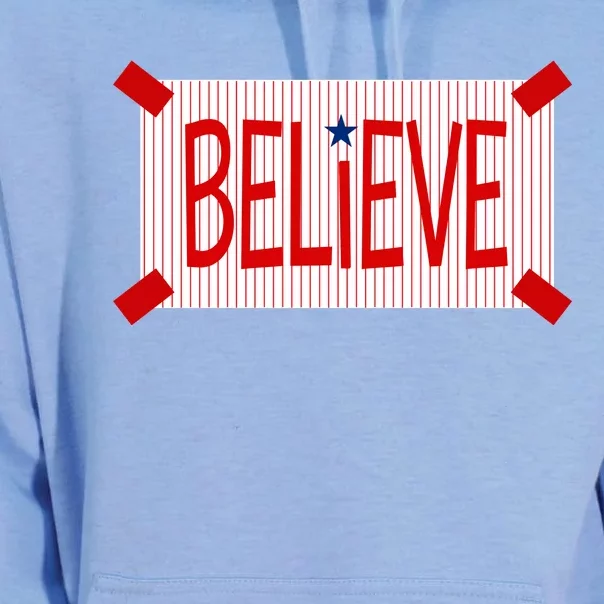 Believe Philadelphia Baseball Fan Unisex Surf Hoodie