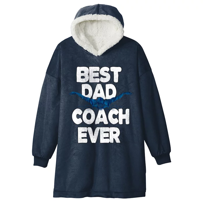 Best Swim Coach Dad Swimming Coach Father Gift Hooded Wearable Blanket