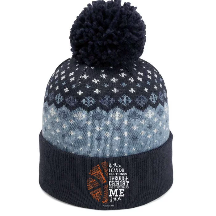 Basketball Sayings Christian Verse Graphic The Baniff Cuffed Pom Beanie