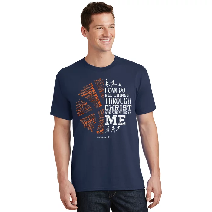 Basketball Sayings Christian Verse Graphic T-Shirt