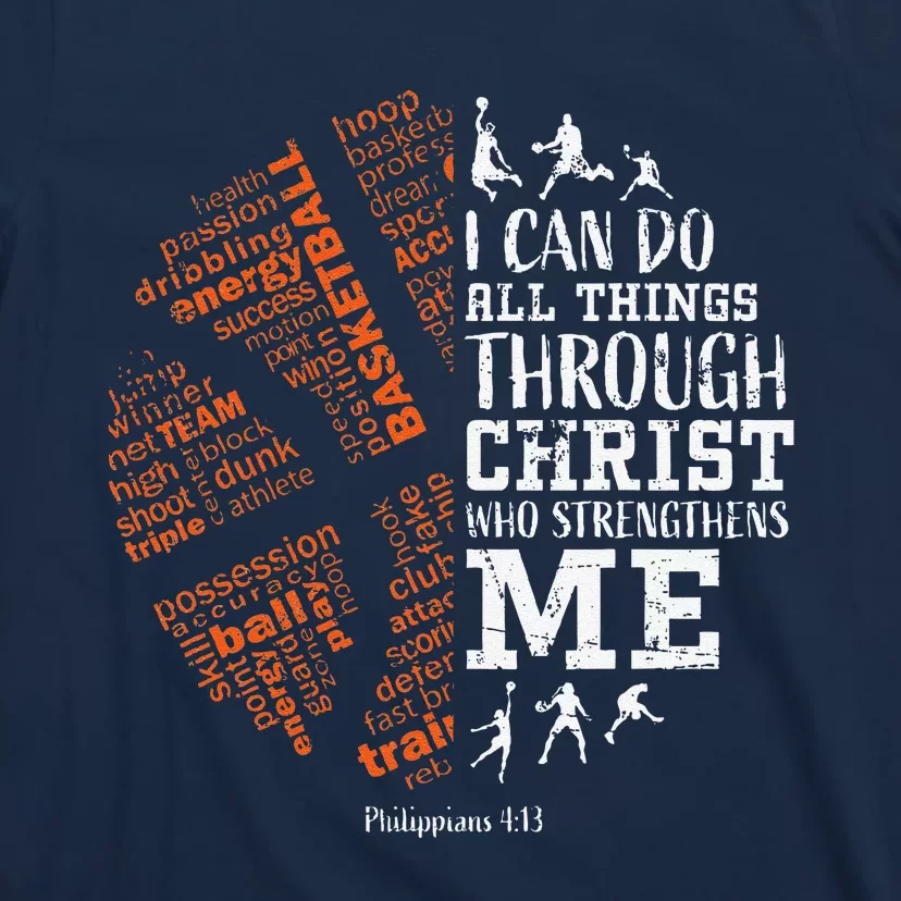 Basketball Sayings Christian Verse Graphic T-Shirt