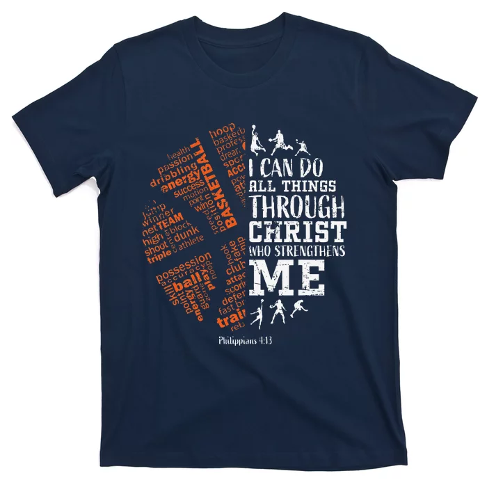 Basketball Sayings Christian Verse Graphic T-Shirt