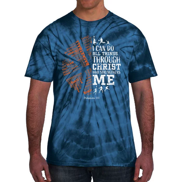 Basketball Sayings Christian Verse Graphic Tie-Dye T-Shirt