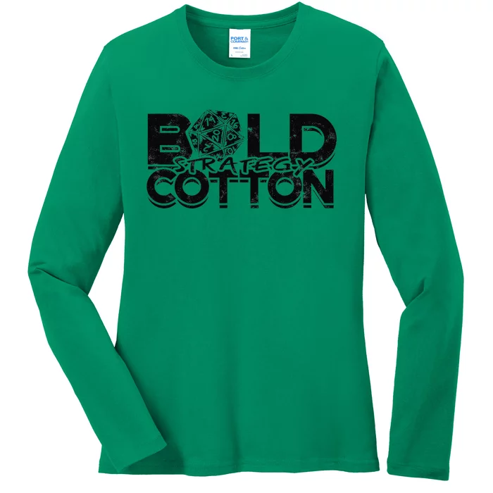 Bold Strategy Cotton Board Game Ladies Long Sleeve Shirt